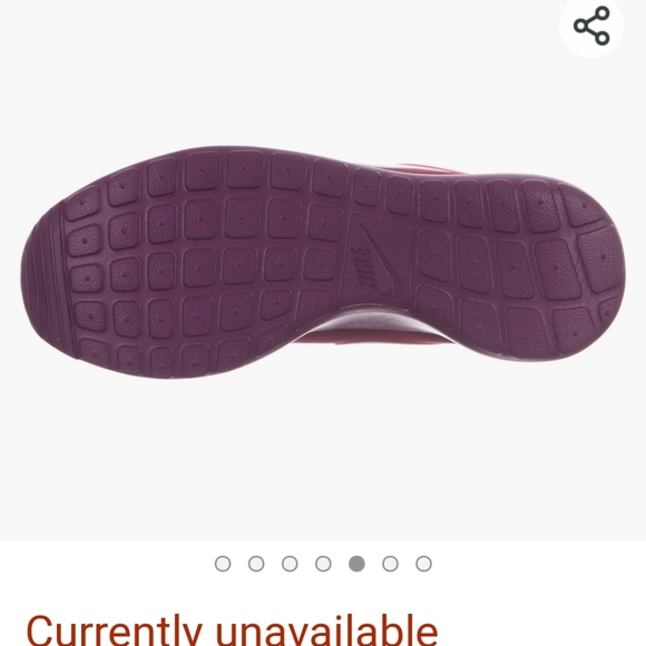 Women's Roshe Nike Sneakers Size 7 Pink Purple Silver Used - Picture 4 of 8